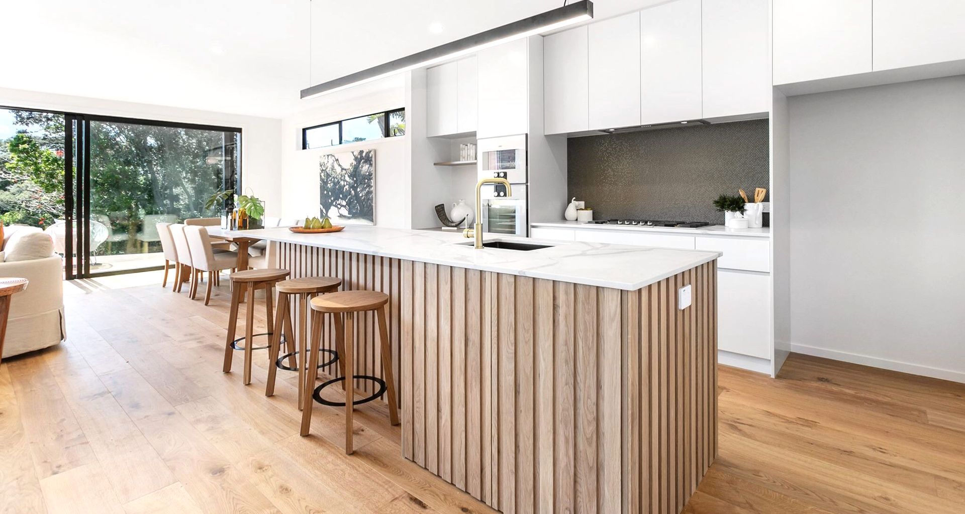 St Heliers new build with contempoary kitchen &amp; scullery designed by Lizzie Kerby from Lizzie K &amp; Co