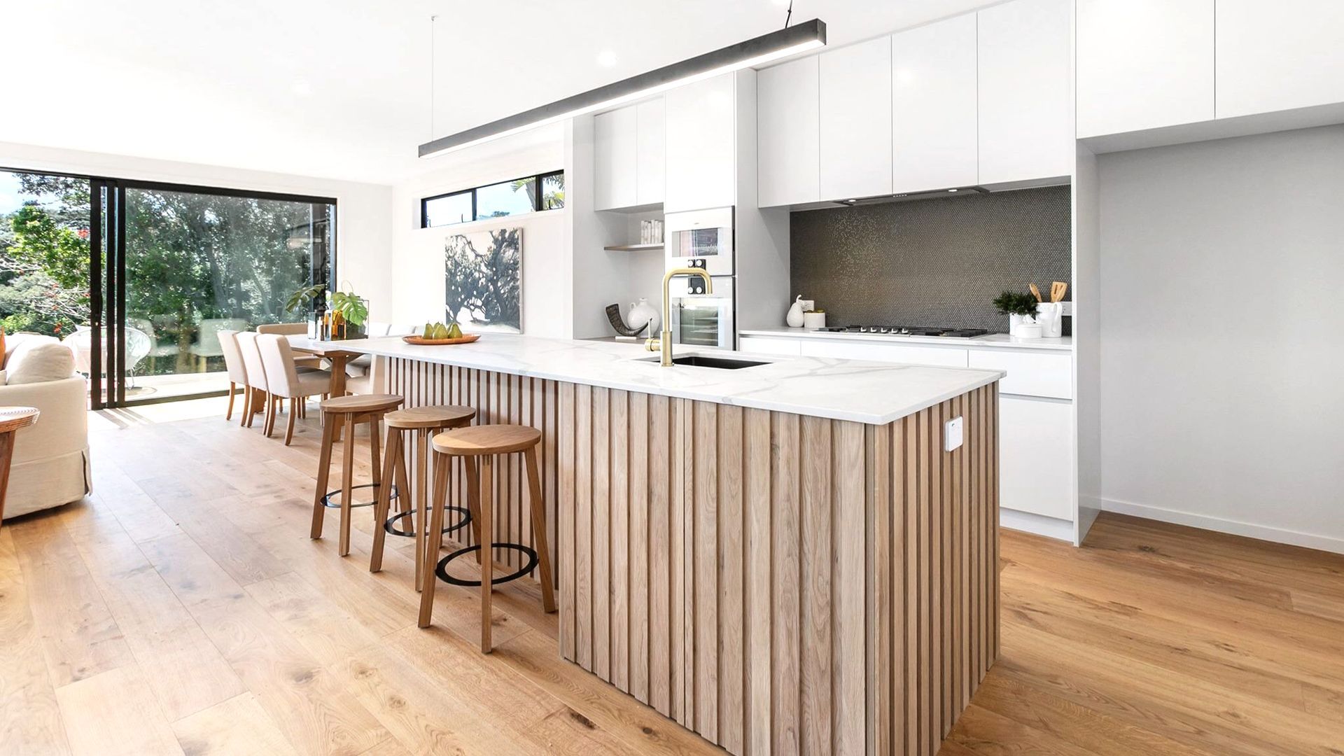 St Heliers new build with contempoary kitchen &amp; scullery designed by Lizzie Kerby from Lizzie K &amp; Co