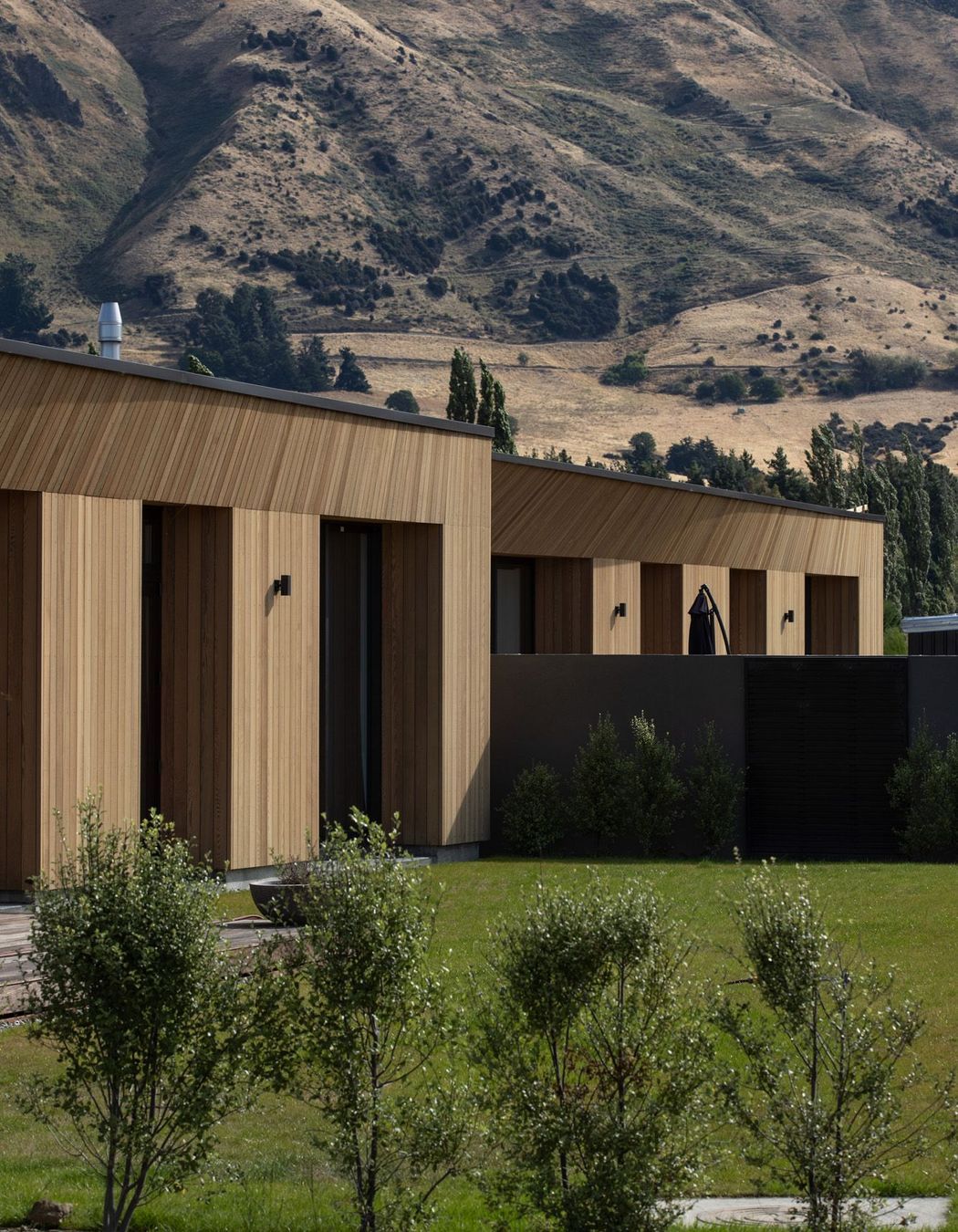 Consistent landscaping has quickly bedded the development into the site.