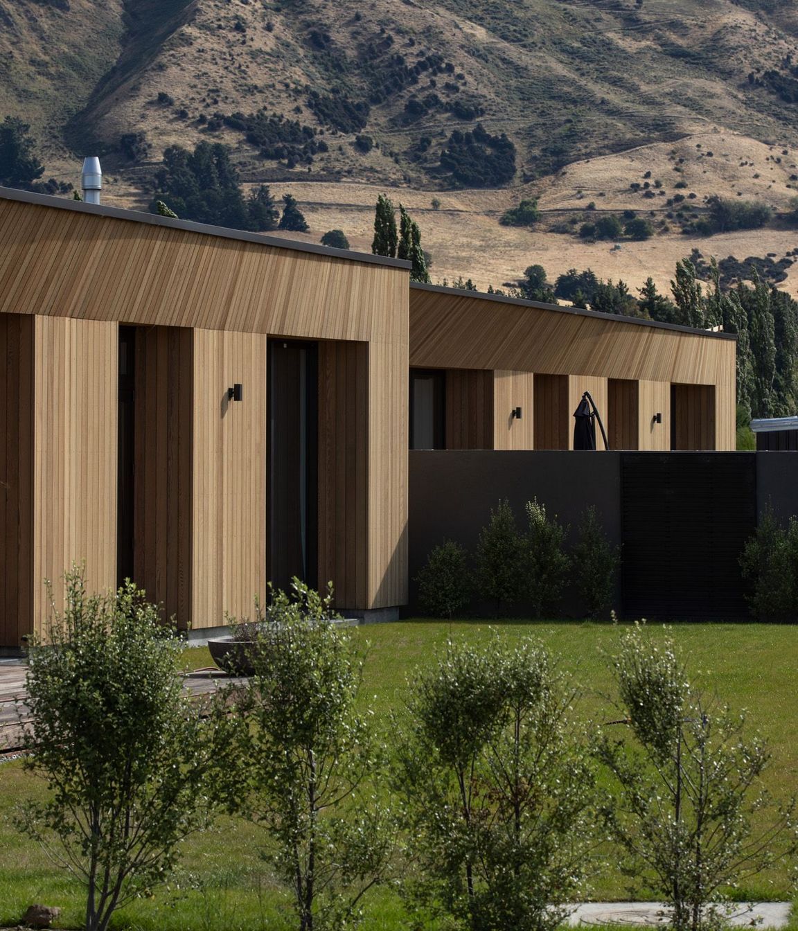 Consistent landscaping has quickly bedded the development into the site.