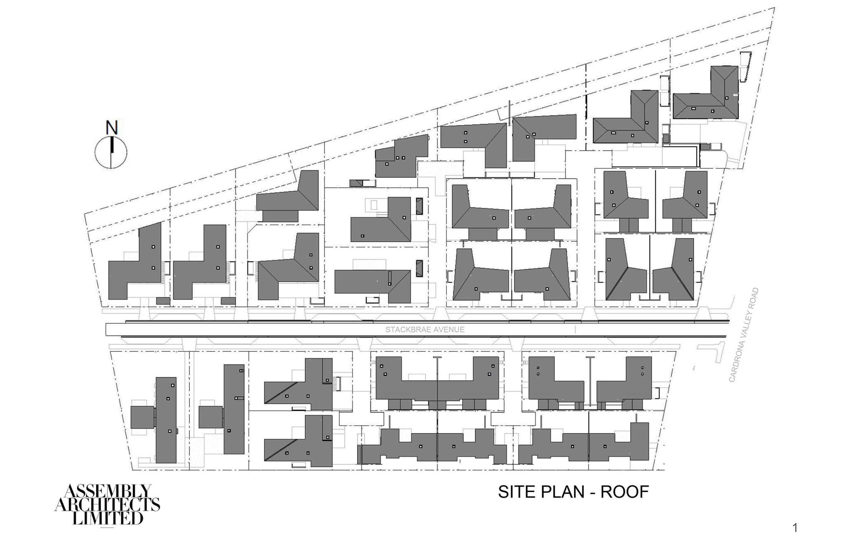 Site plan – roof by Assembly Architects.