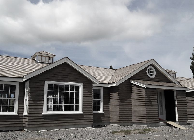 Stained Accoya Weatherboards and Joinery