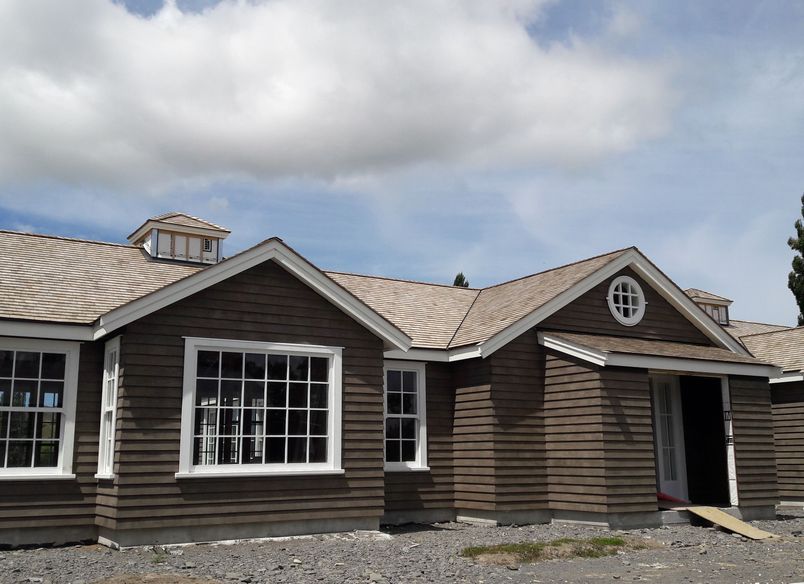 Stained Accoya Weatherboards and Joinery