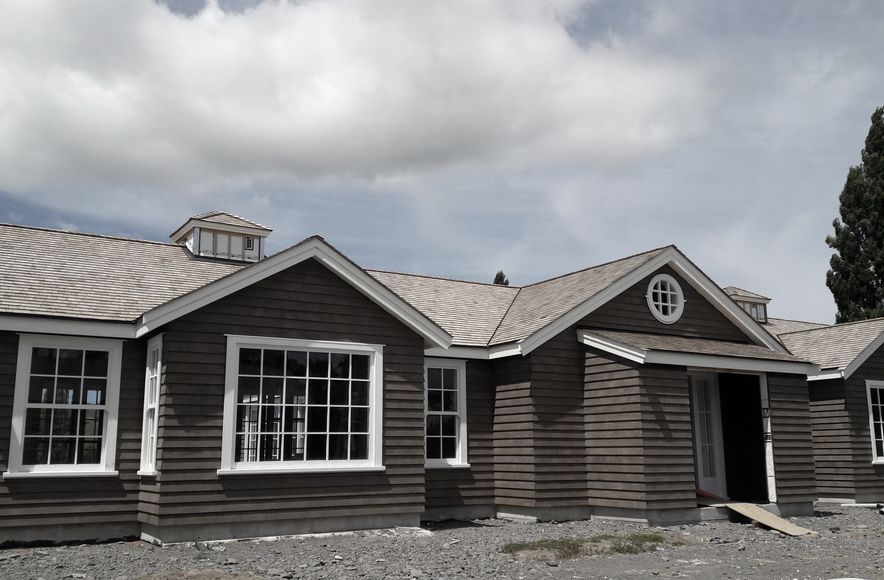 Stained Accoya Weatherboards and Joinery