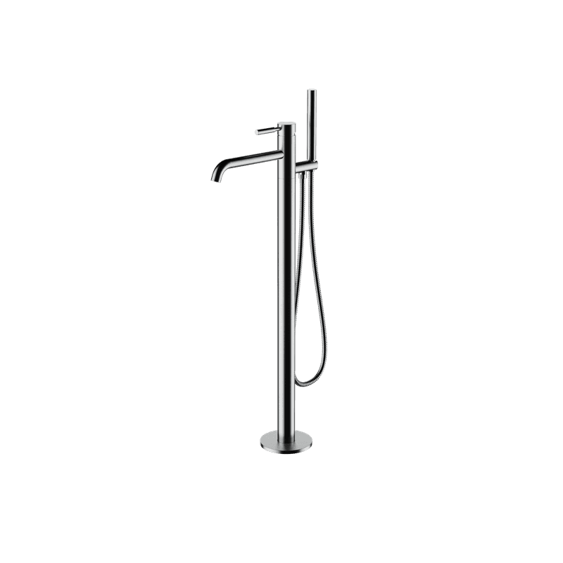 Swiss Floor Mount Bath Filler & Handshower