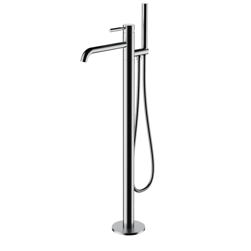 Swiss Floor Mount Bath Filler & Handshower