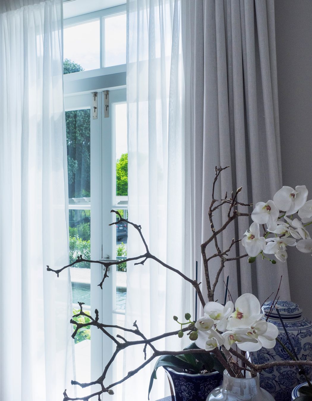 Soft light though linen sheers