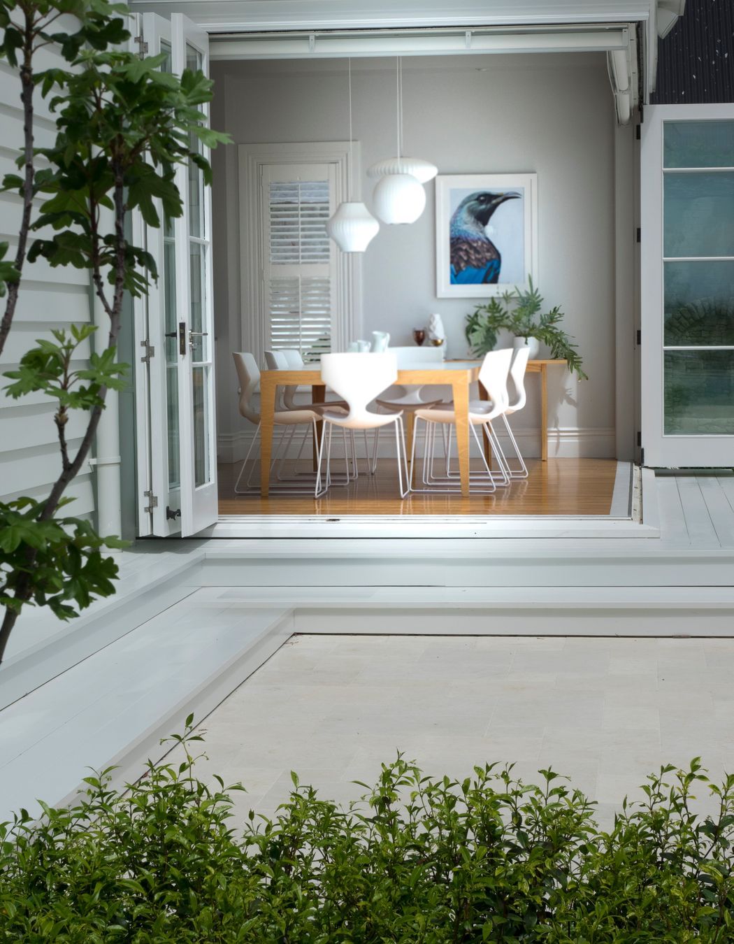 Kitchen Dining area with indoor - outdoor flow