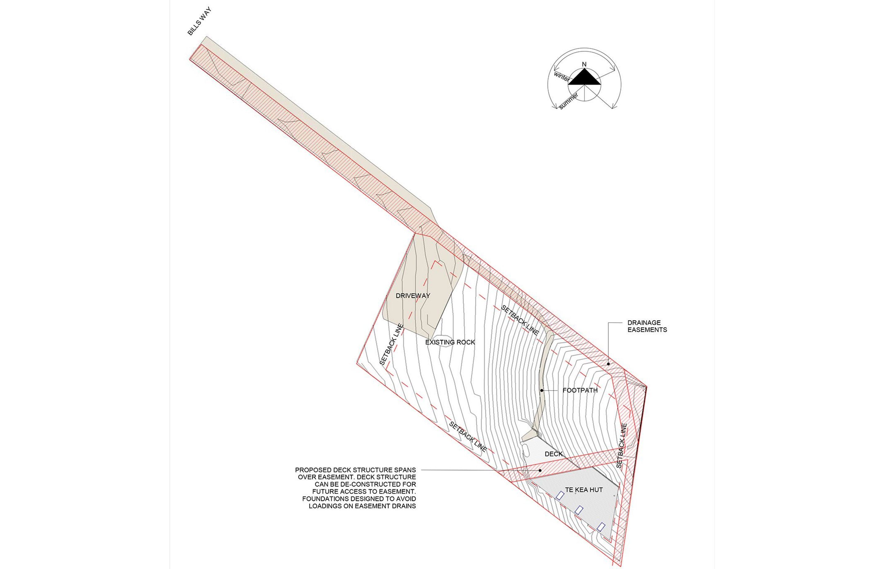 Site plan by Rafe Maclean Architects.