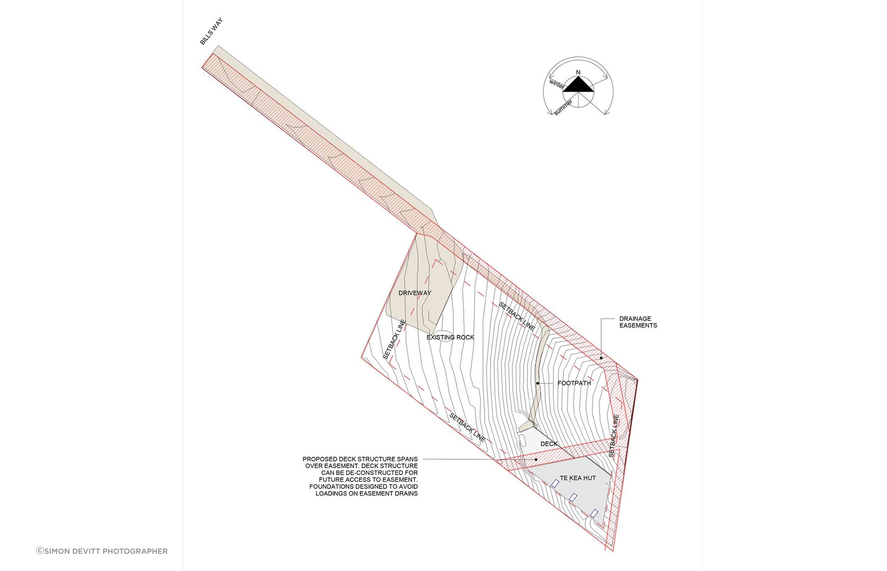 Site plan by Rafe Maclean Architects.