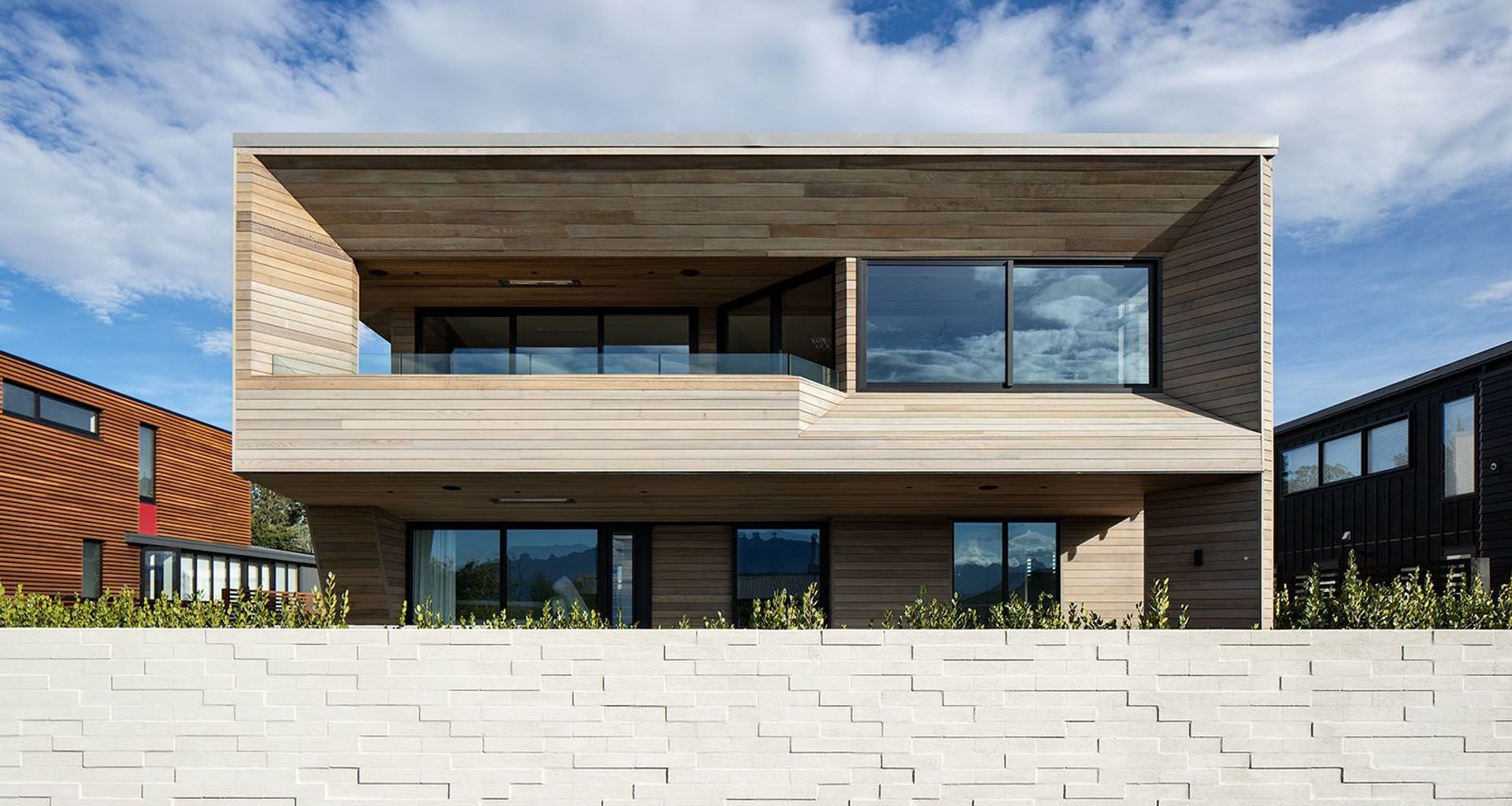 Te Whare Rakau: the timber house banner