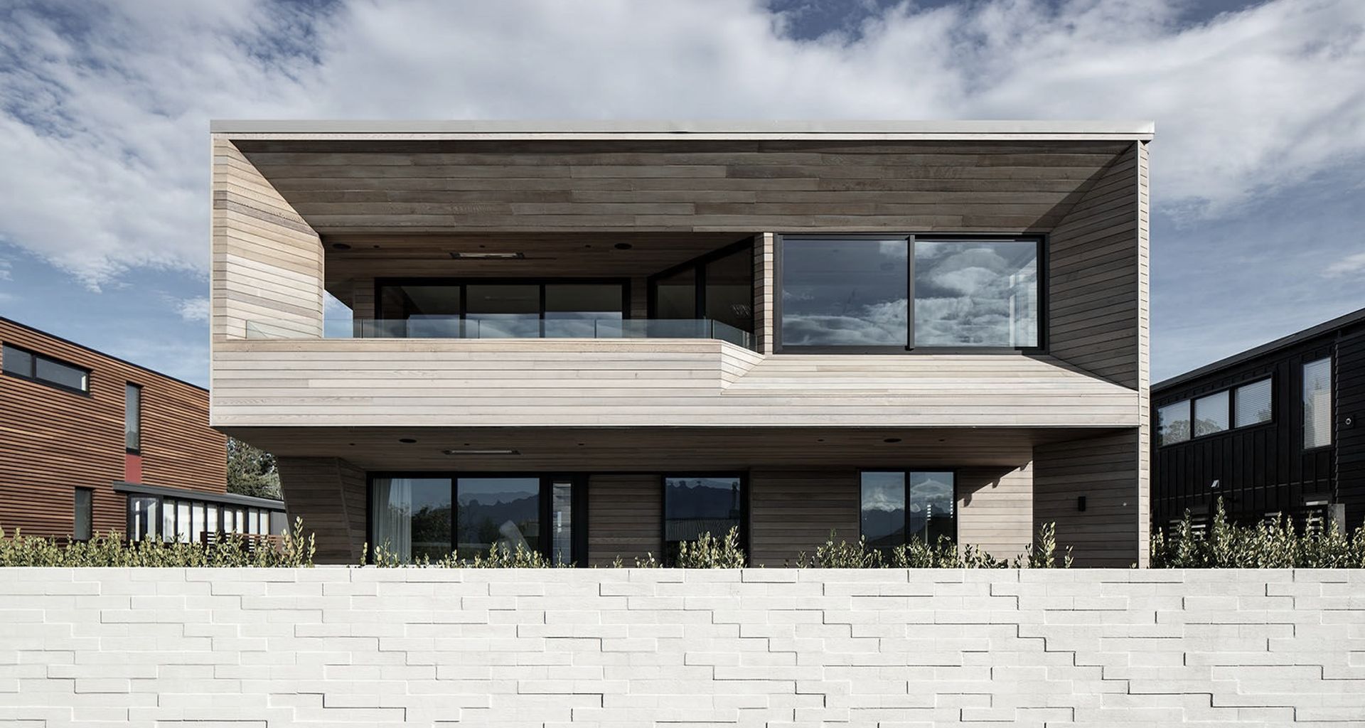 Te Whare Rakau: the timber house banner