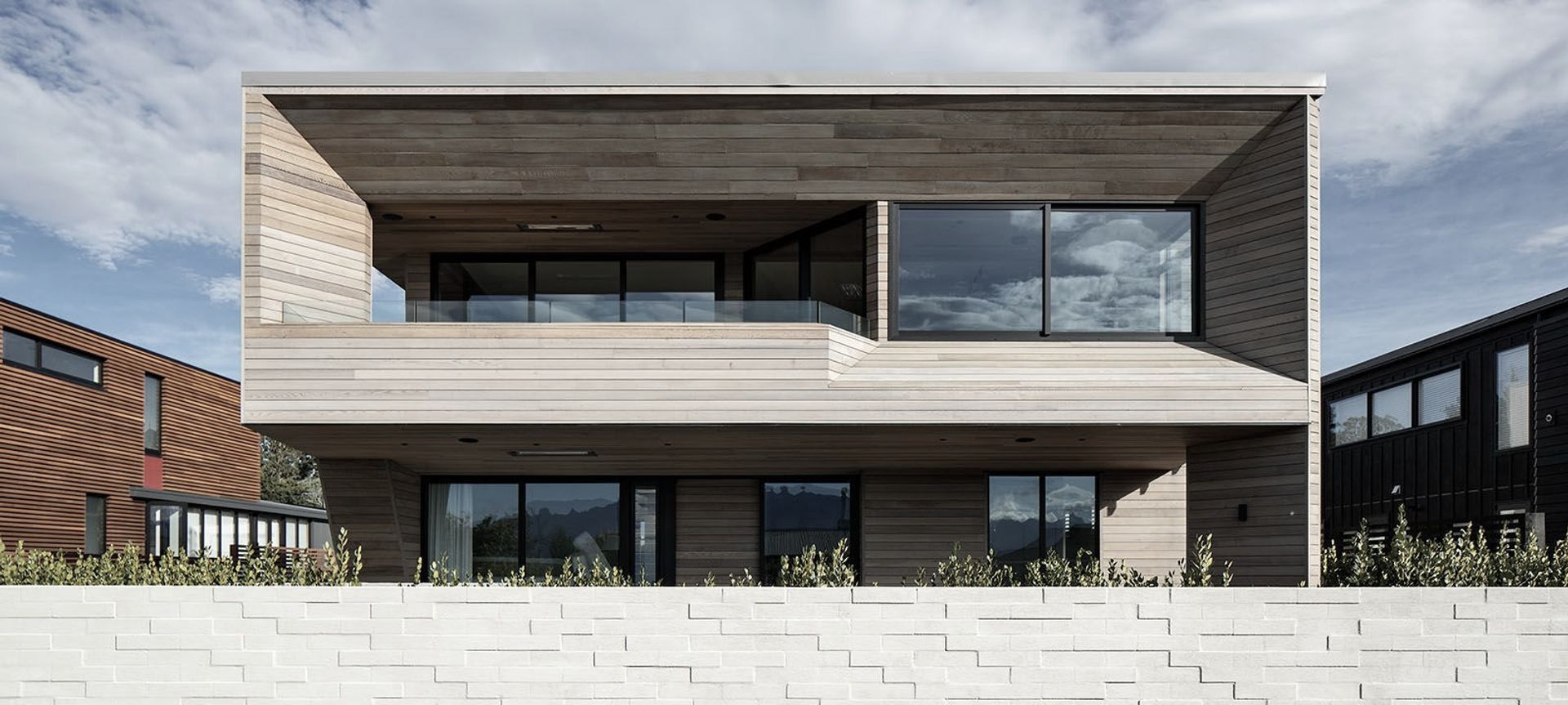 Te Whare Rakau: the timber house banner