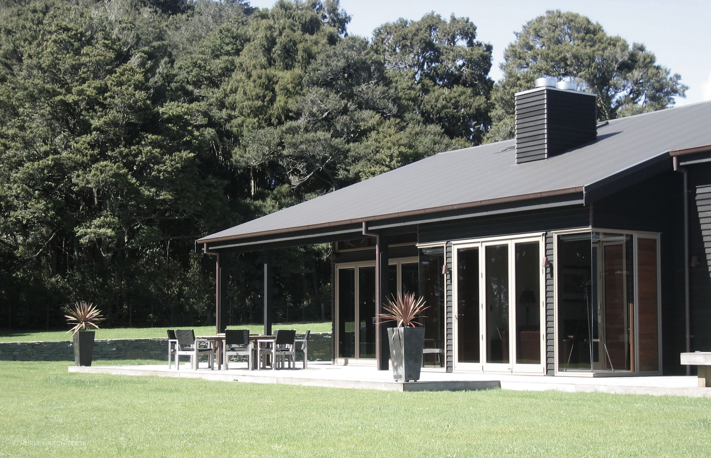 Deep verandahs on the western side give shade while also proving an option for outdoor entertaining.