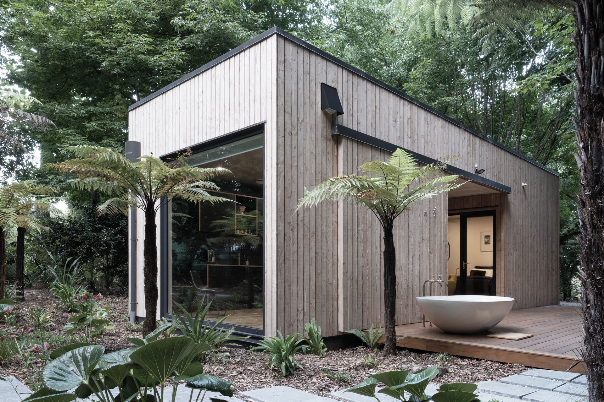 Minimal, clean lines help the building nestle into its surroundings and reinforce the ESD principles behind its design.