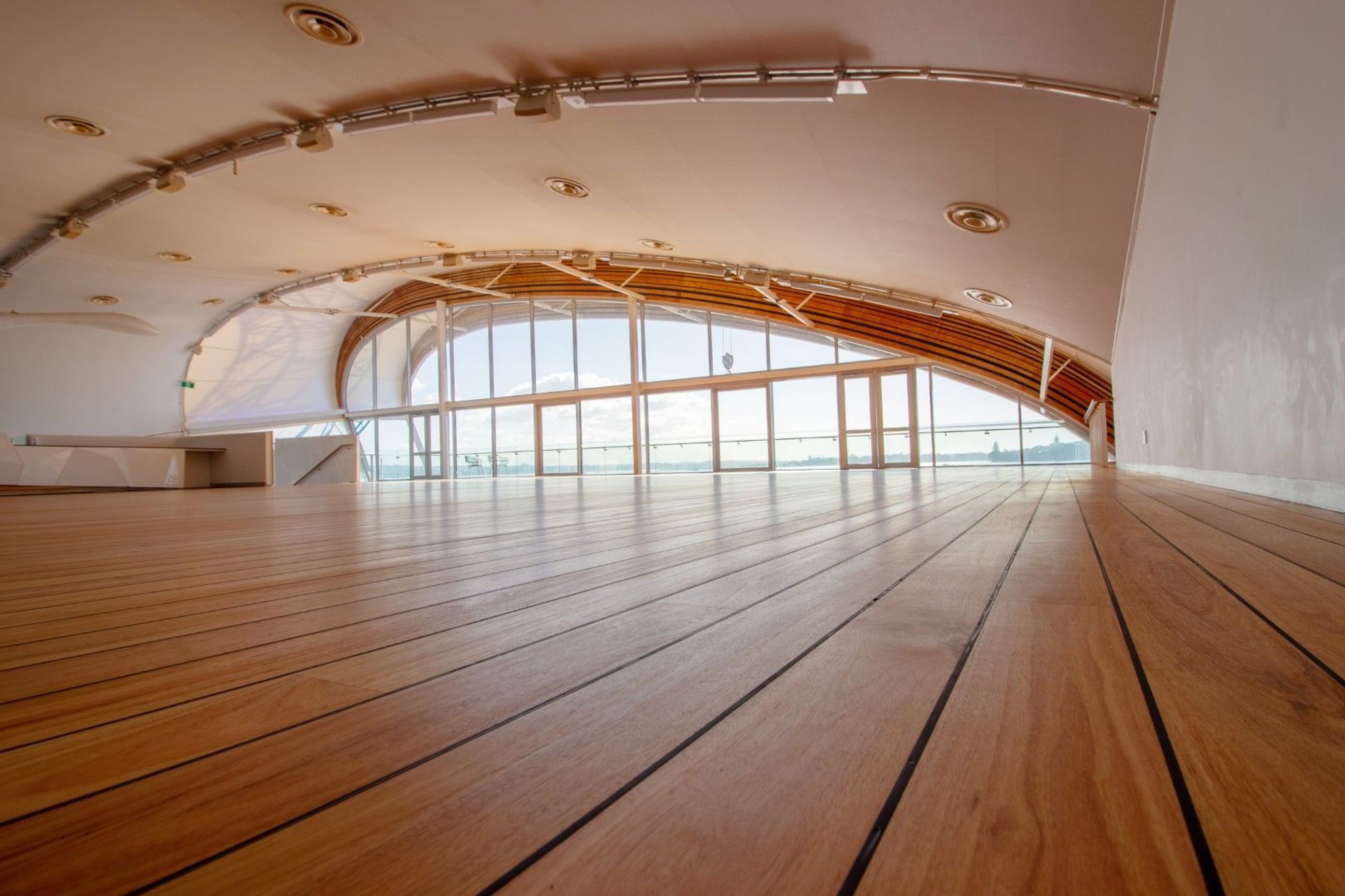 HURFORD'S Silvertop Custom Boat Deck Profile for THE CLOUD, Auckland's Waterfront  