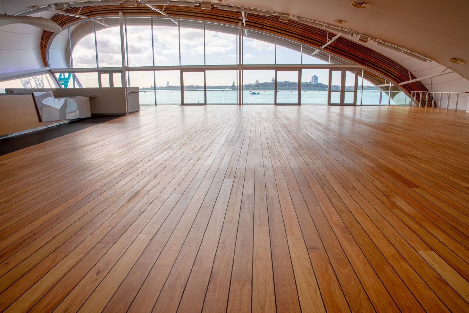 HURFORD'S Silvertop Custom Boat Deck Profile for THE CLOUD, Auckland's Waterfront