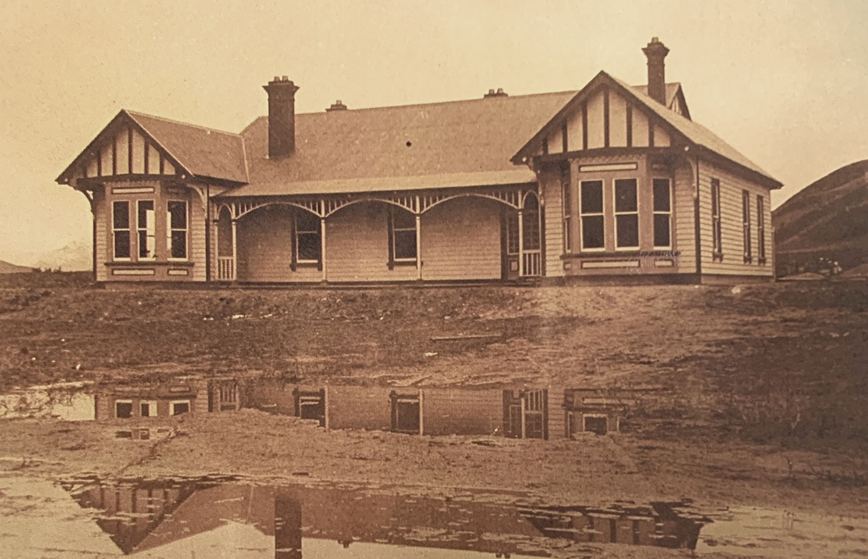 View of The Homestead soon after completion in 1909.<br />(Source - Lakes District Museum)