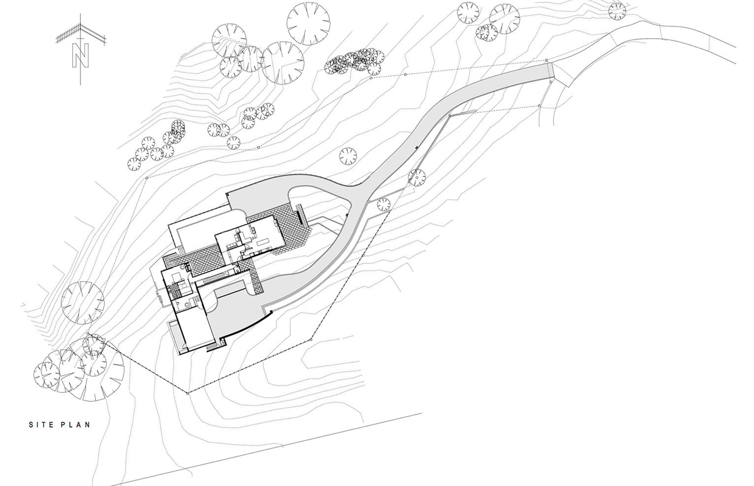 Site plan by Megan Edwards Architects.