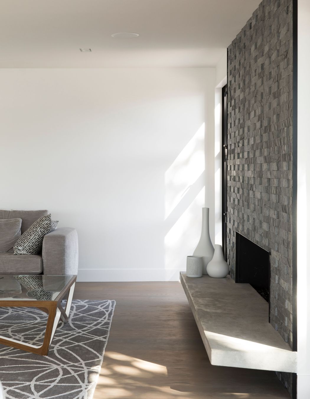 Lots of texture and pattern adds interest to the natural palette of materials.