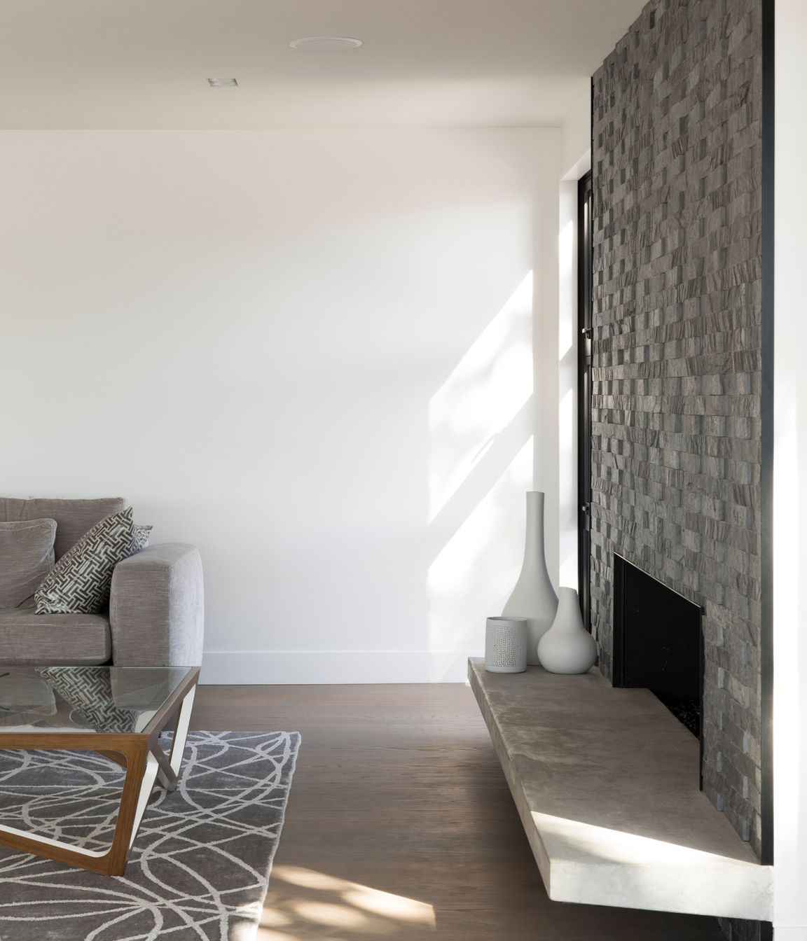 Lots of texture and pattern adds interest to the natural palette of materials.
