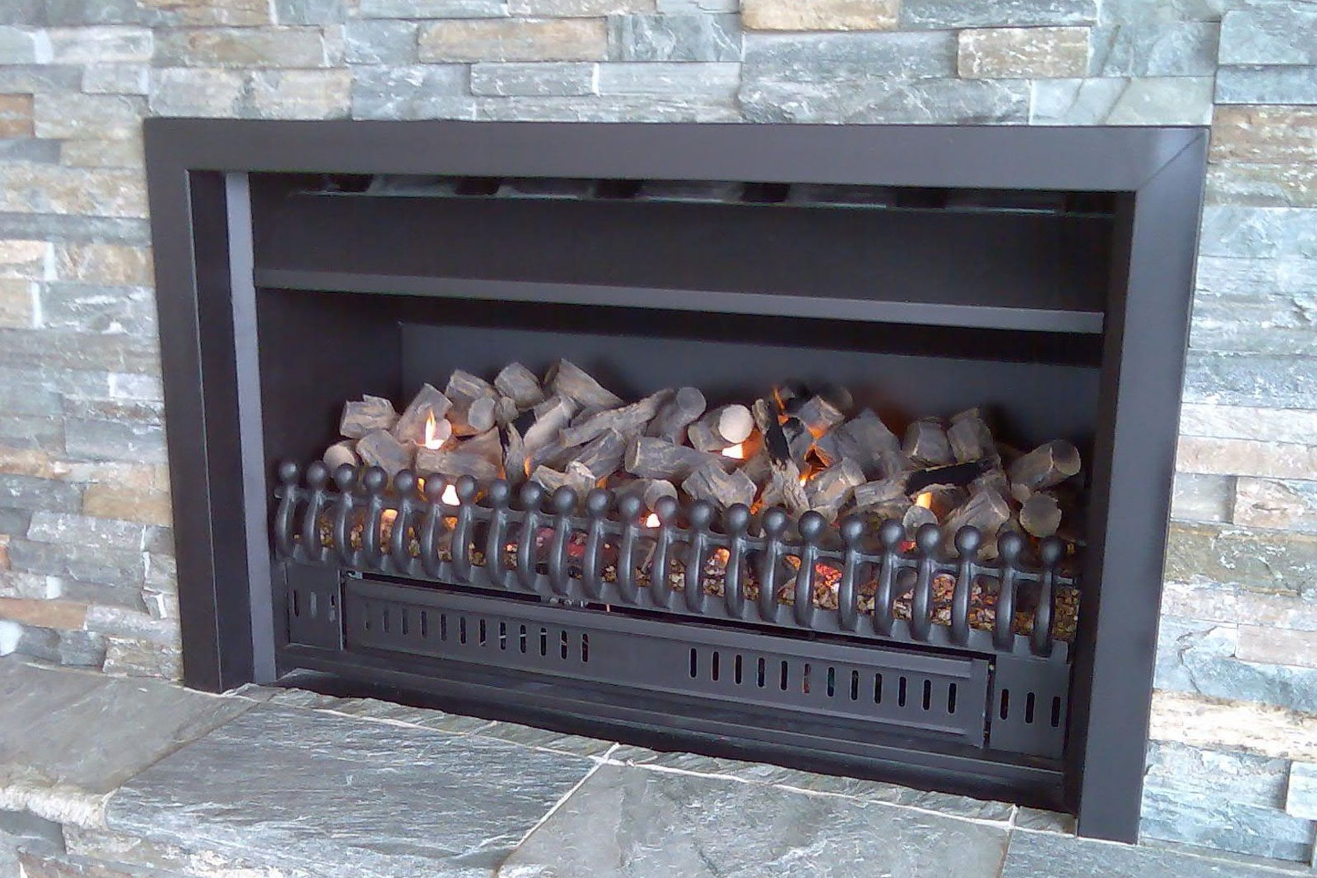 Thermoflow Open Gas Fireplace