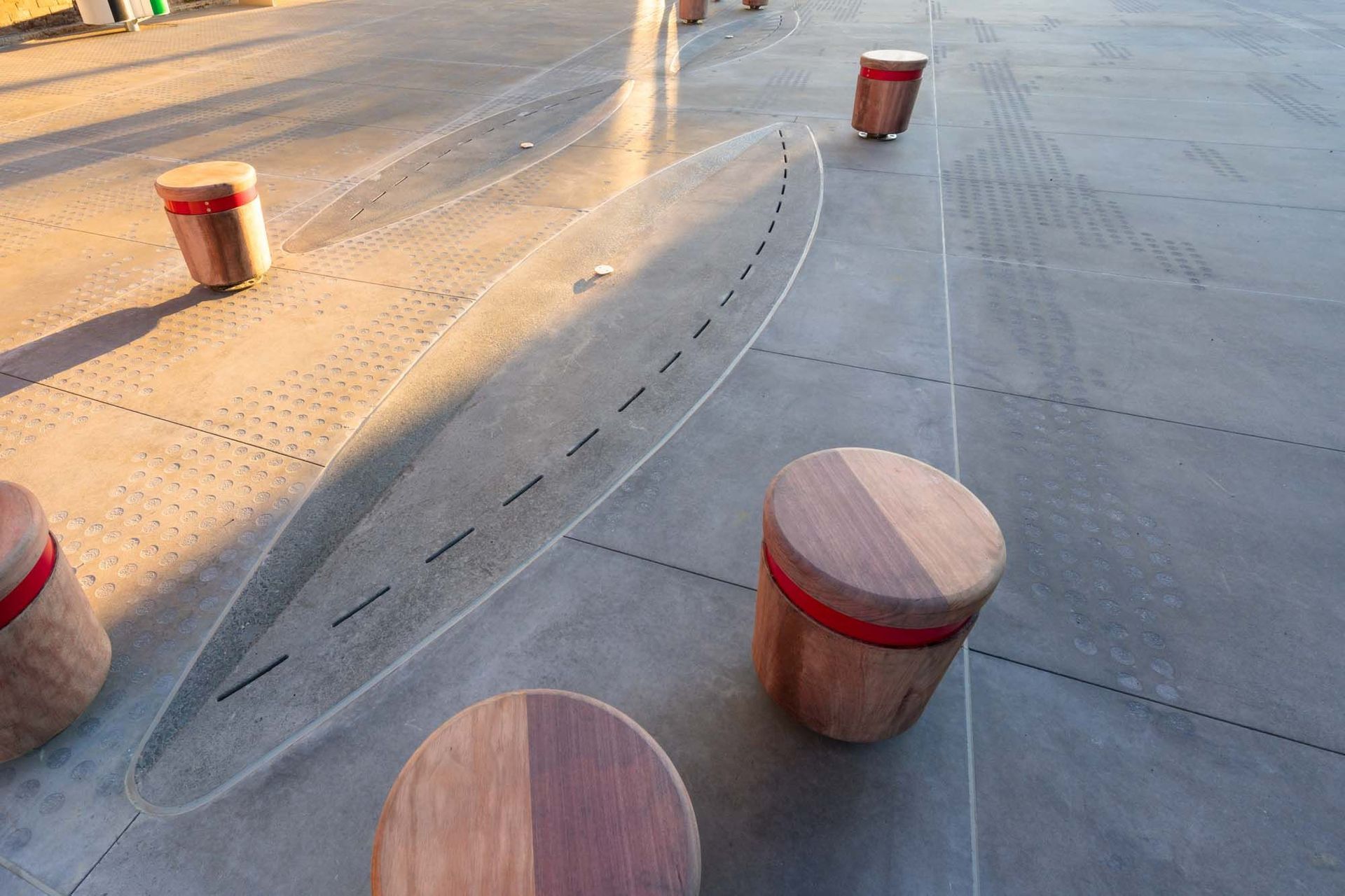 Jagas precast puddles and streetscape in Wynyard Quarter, Auckland