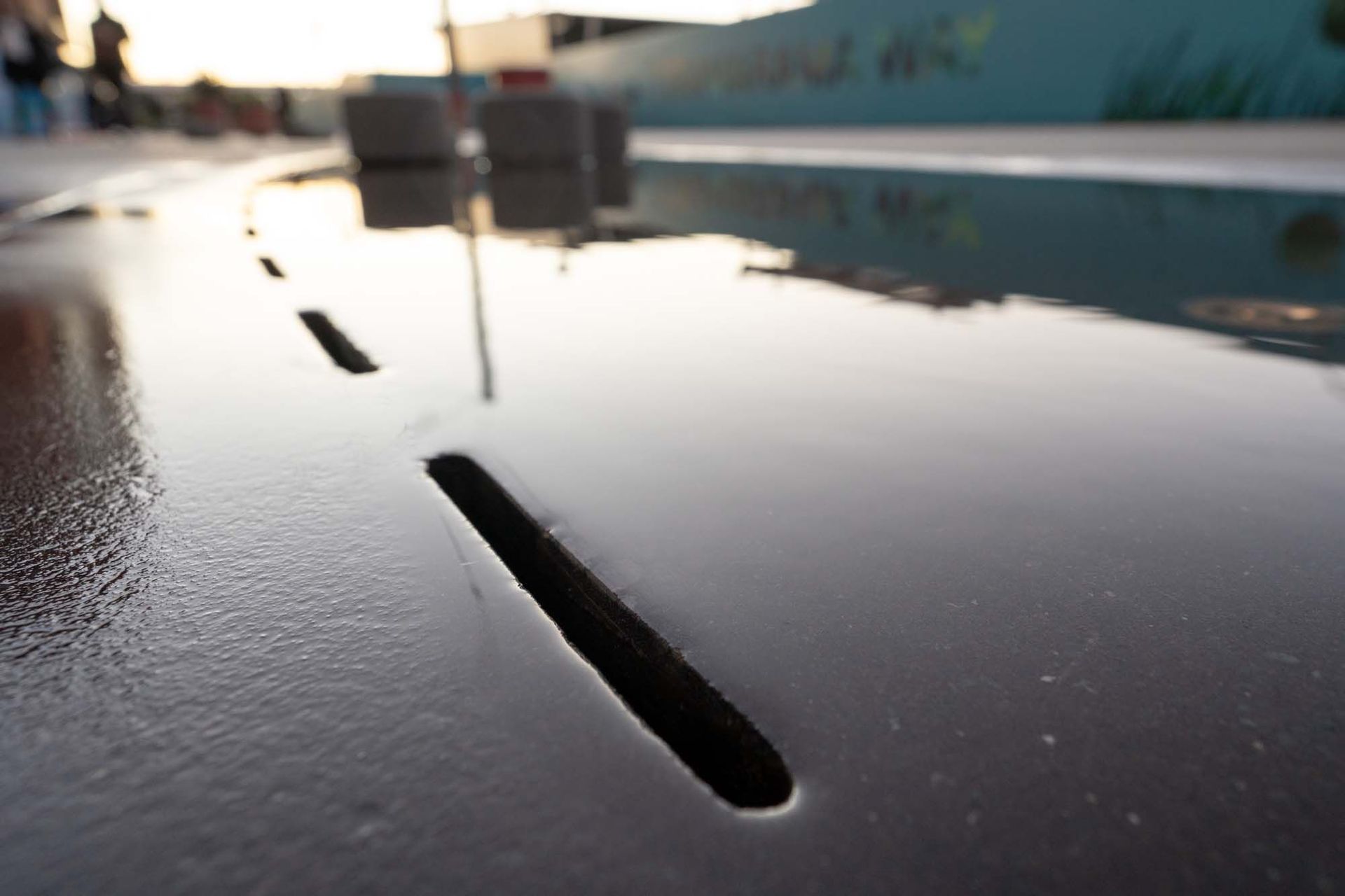 Jagas precast puddles and streetscape in Wynyard Quarter, Auckland