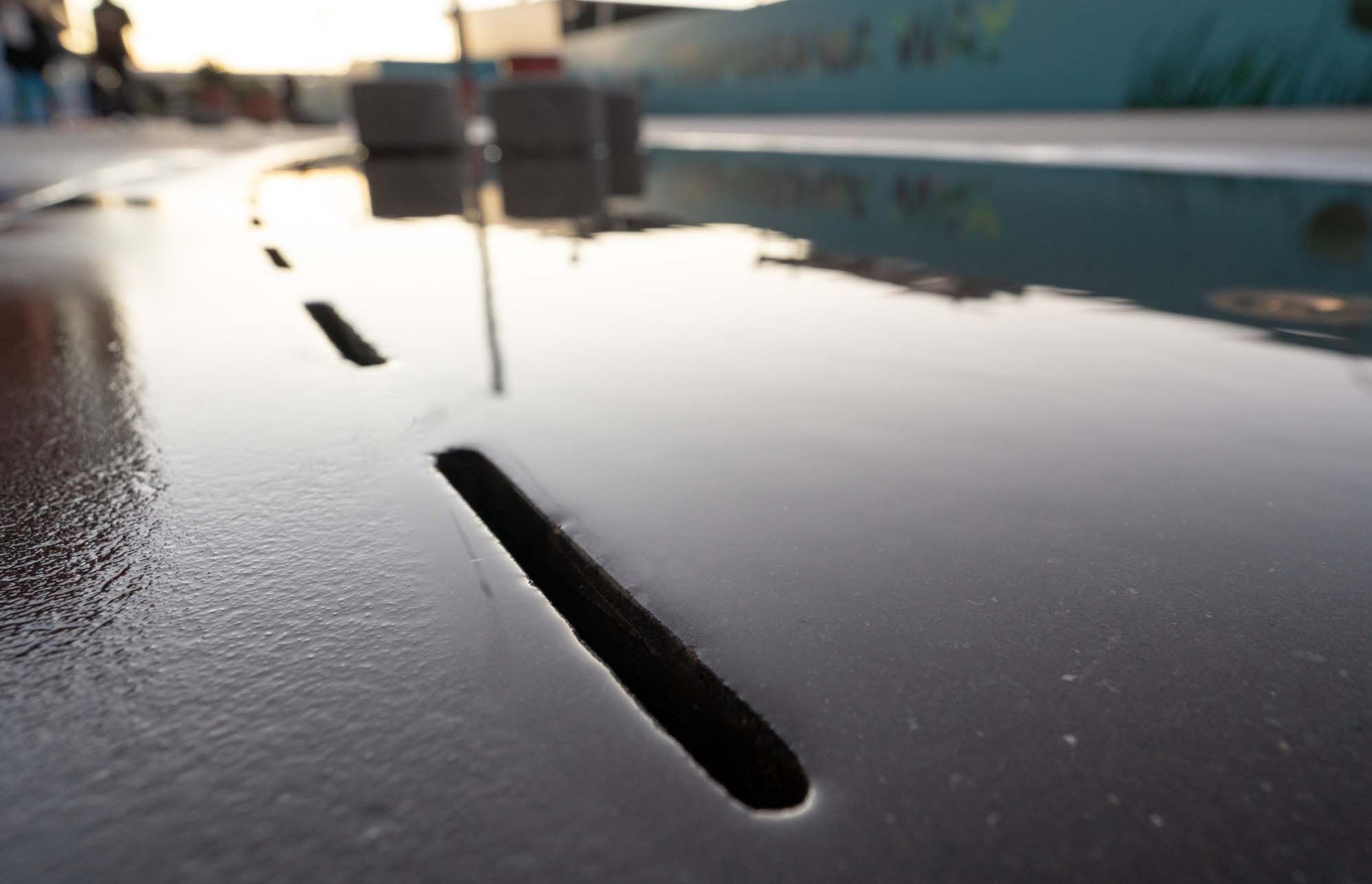 Jagas precast puddles and streetscape in Wynyard Quarter, Auckland