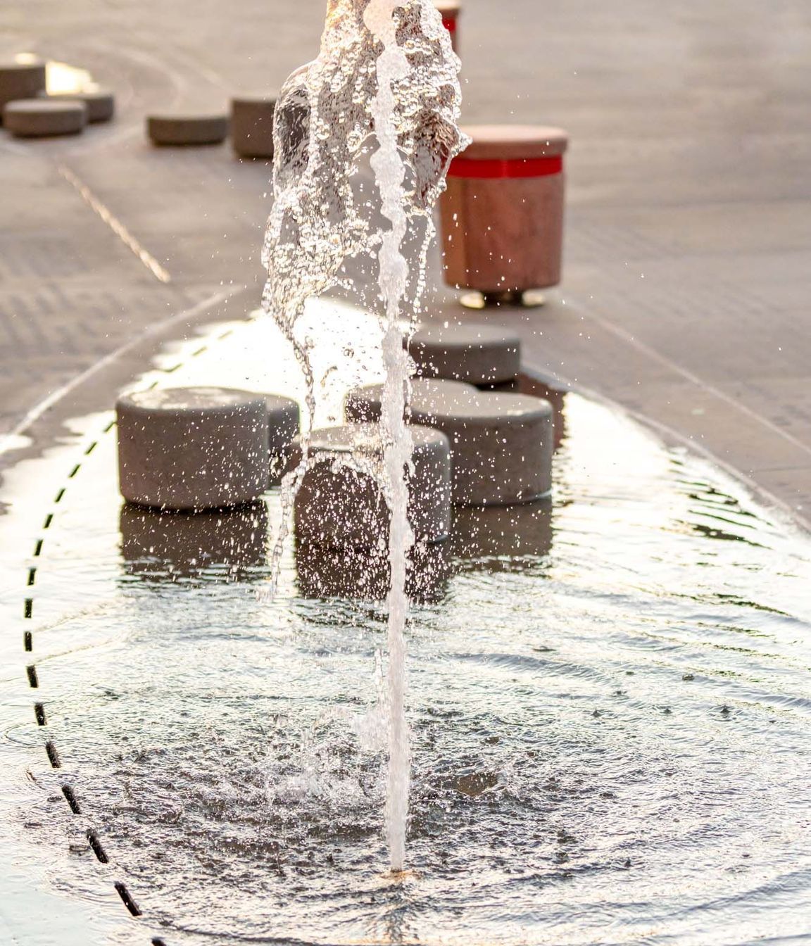 Jagas precast puddles and streetscape in Wynyard Quarter, Auckland