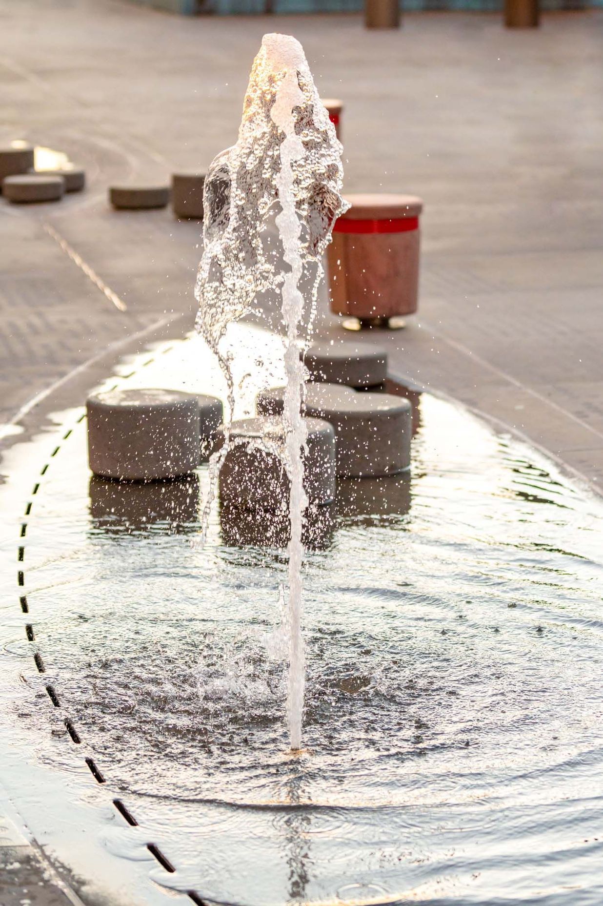 Jagas precast puddles and streetscape in Wynyard Quarter, Auckland