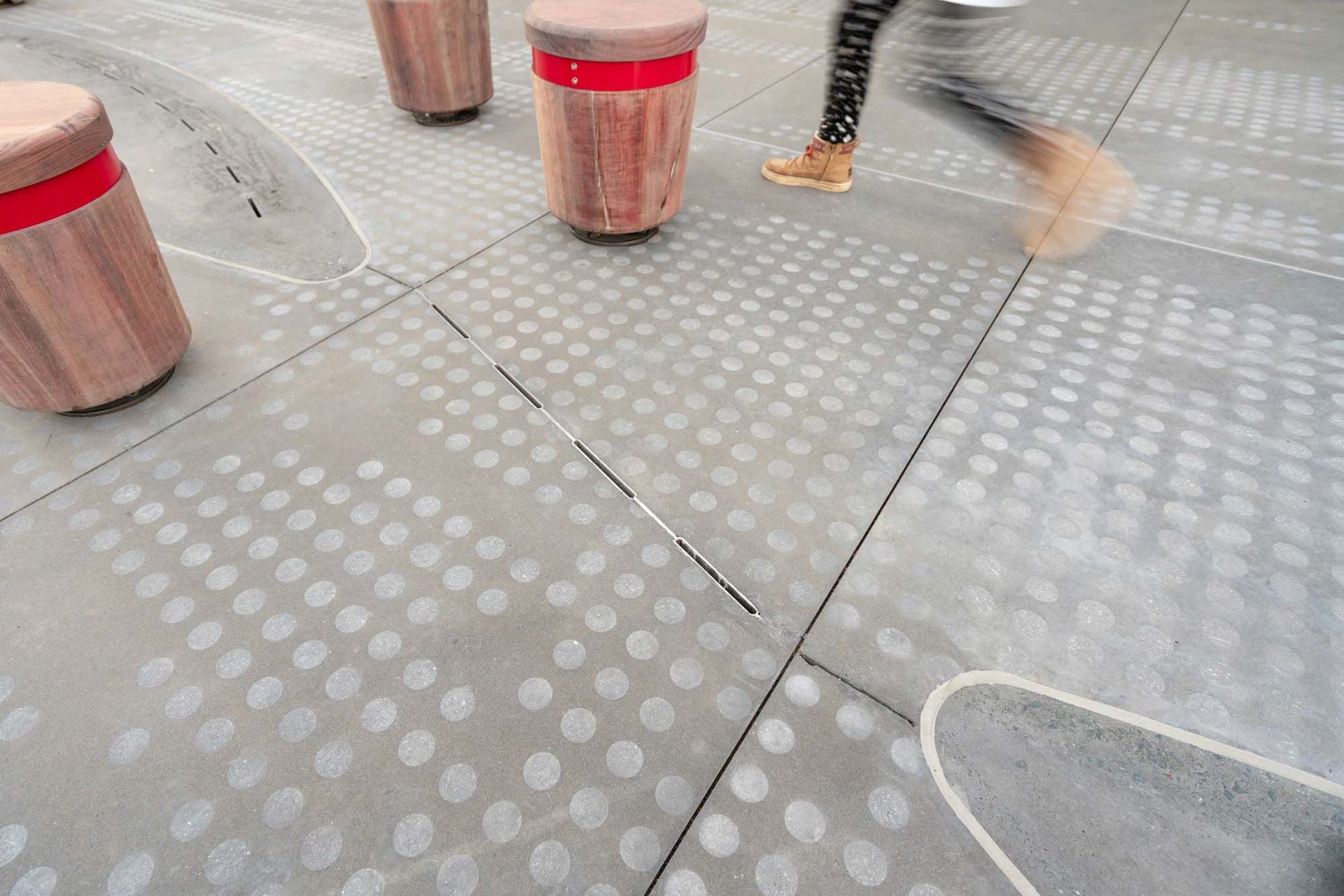 Jagas precast puddles and streetscape in Wynyard Quarter, Auckland