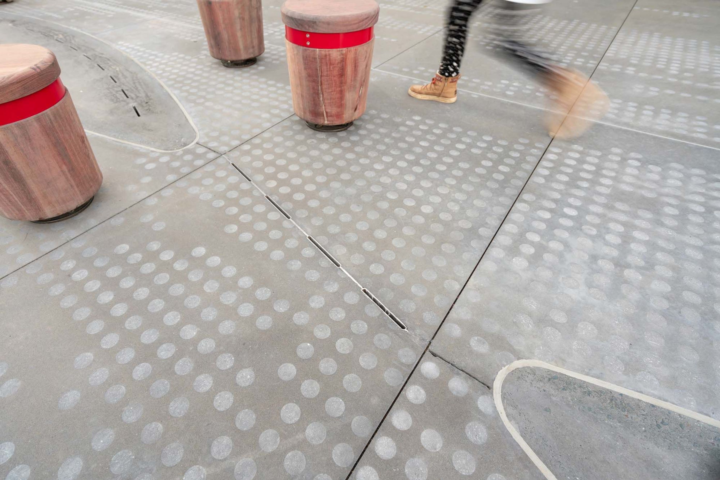Jagas precast puddles and streetscape in Wynyard Quarter, Auckland