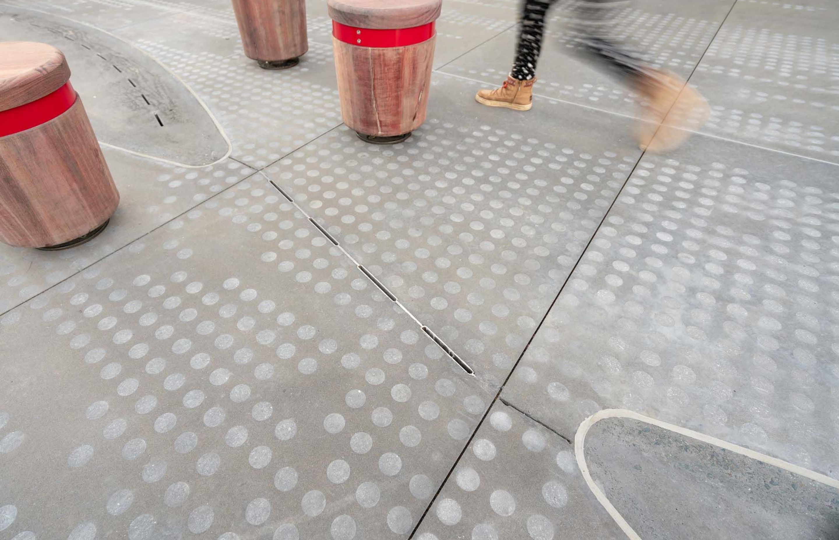 Jagas precast puddles and streetscape in Wynyard Quarter, Auckland