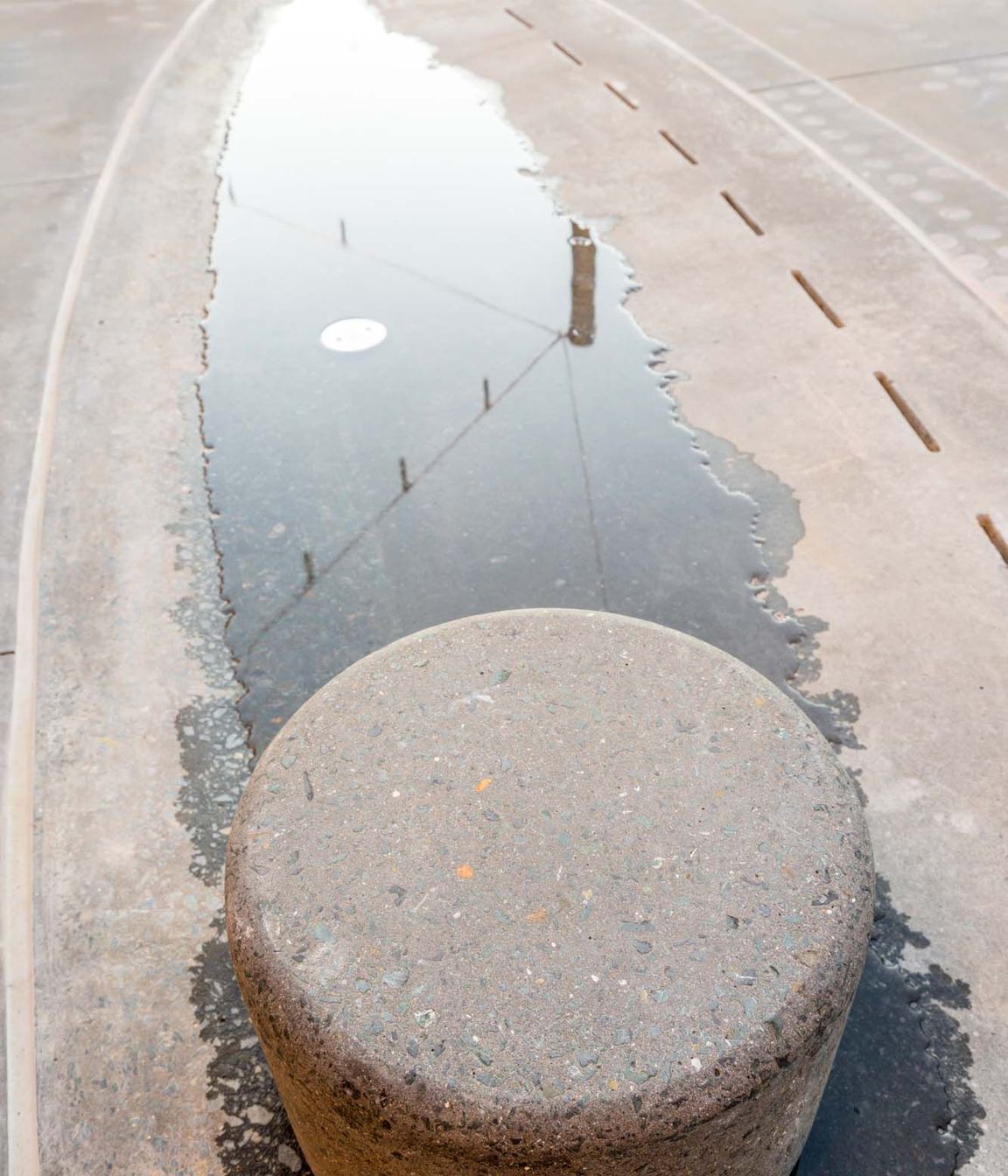 Jagas precast puddles and streetscape in Wynyard Quarter, Auckland