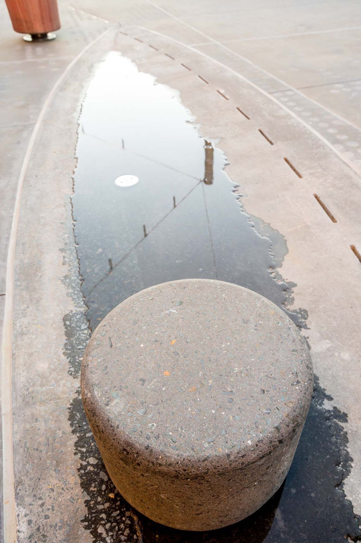 Jagas precast puddles and streetscape in Wynyard Quarter, Auckland