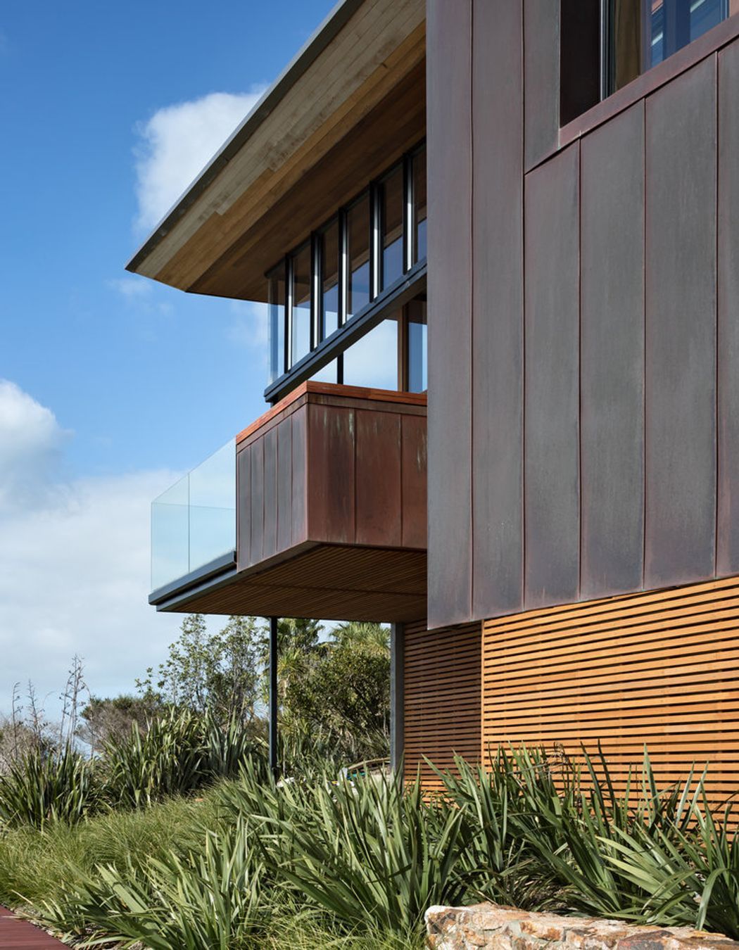 Timber, masonry and copper elements provide ‘bulletproof’ durability..