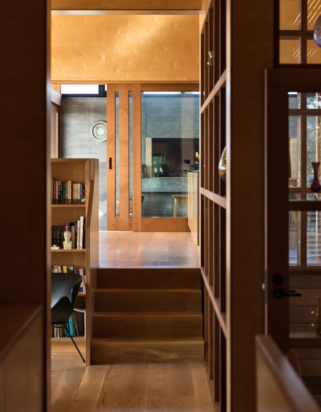 Looking from the lounge towards the entertainment room. 