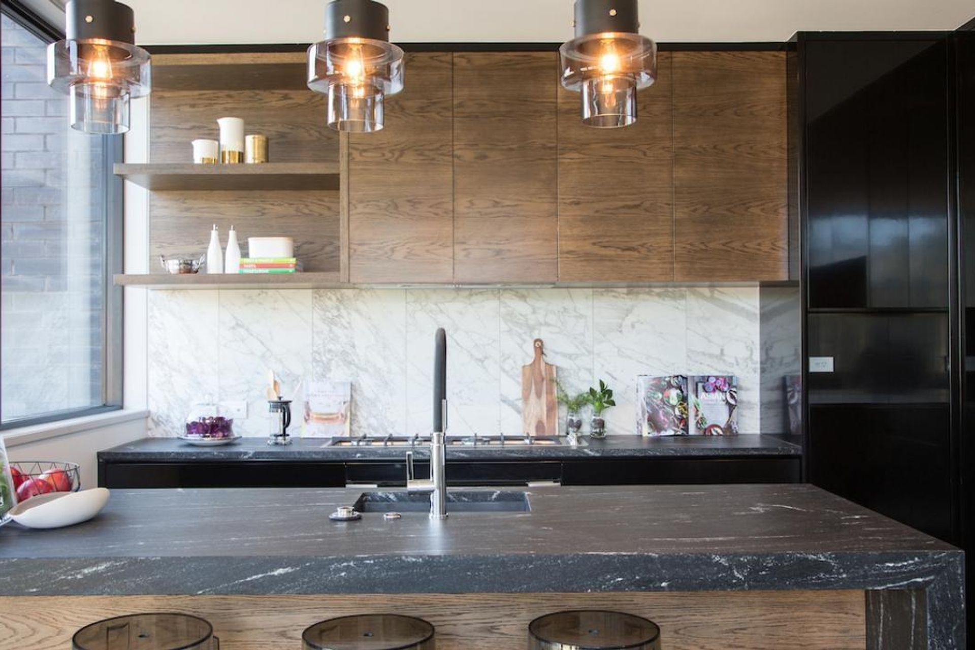 Towai I - Light Feature Engineered European Oak Flooring finished w/ Oil in 'Nero'