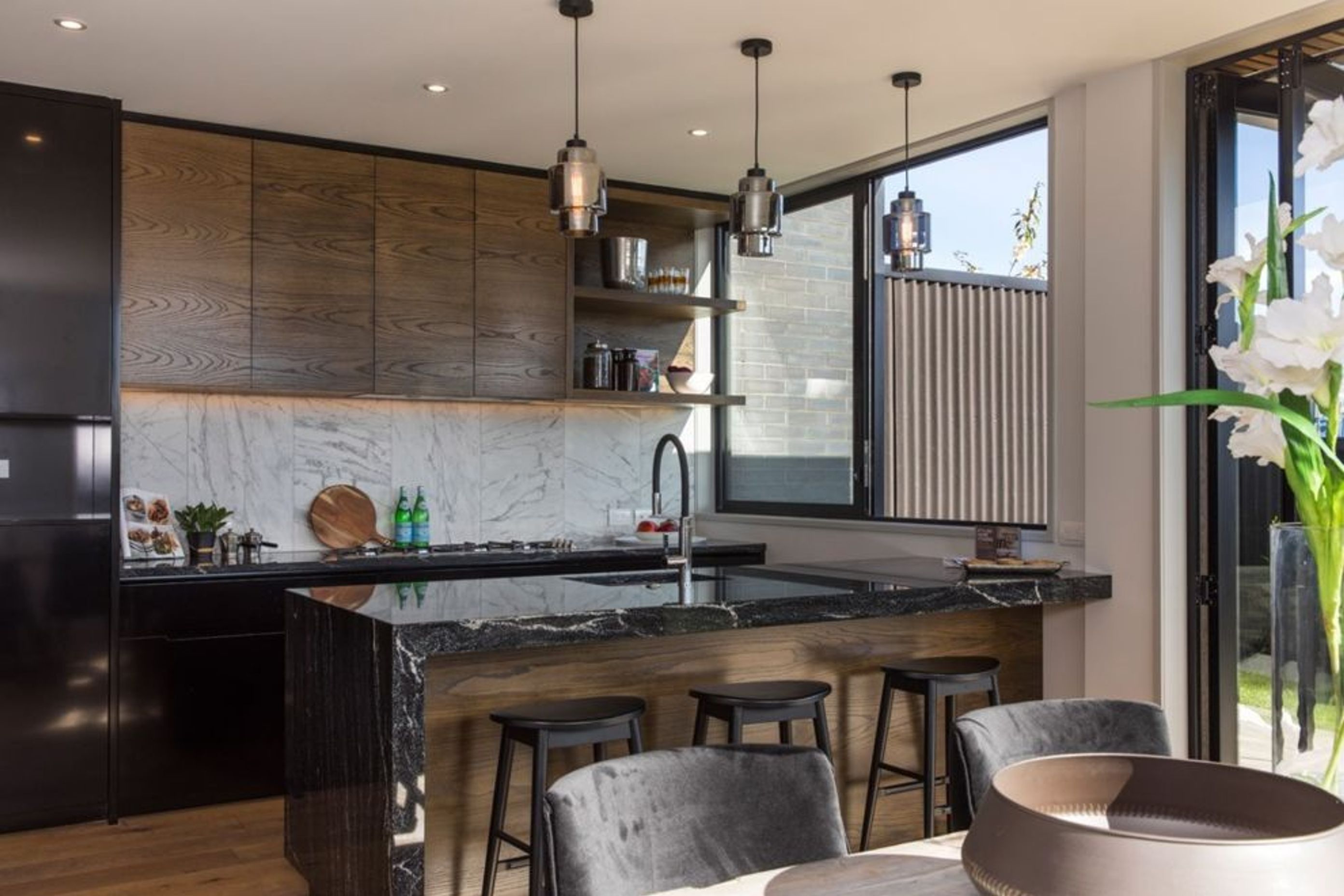 ​Towai III - Light Feature Grade Engineered European Oak flooring finished w/ Oil in 'Castle Brown'