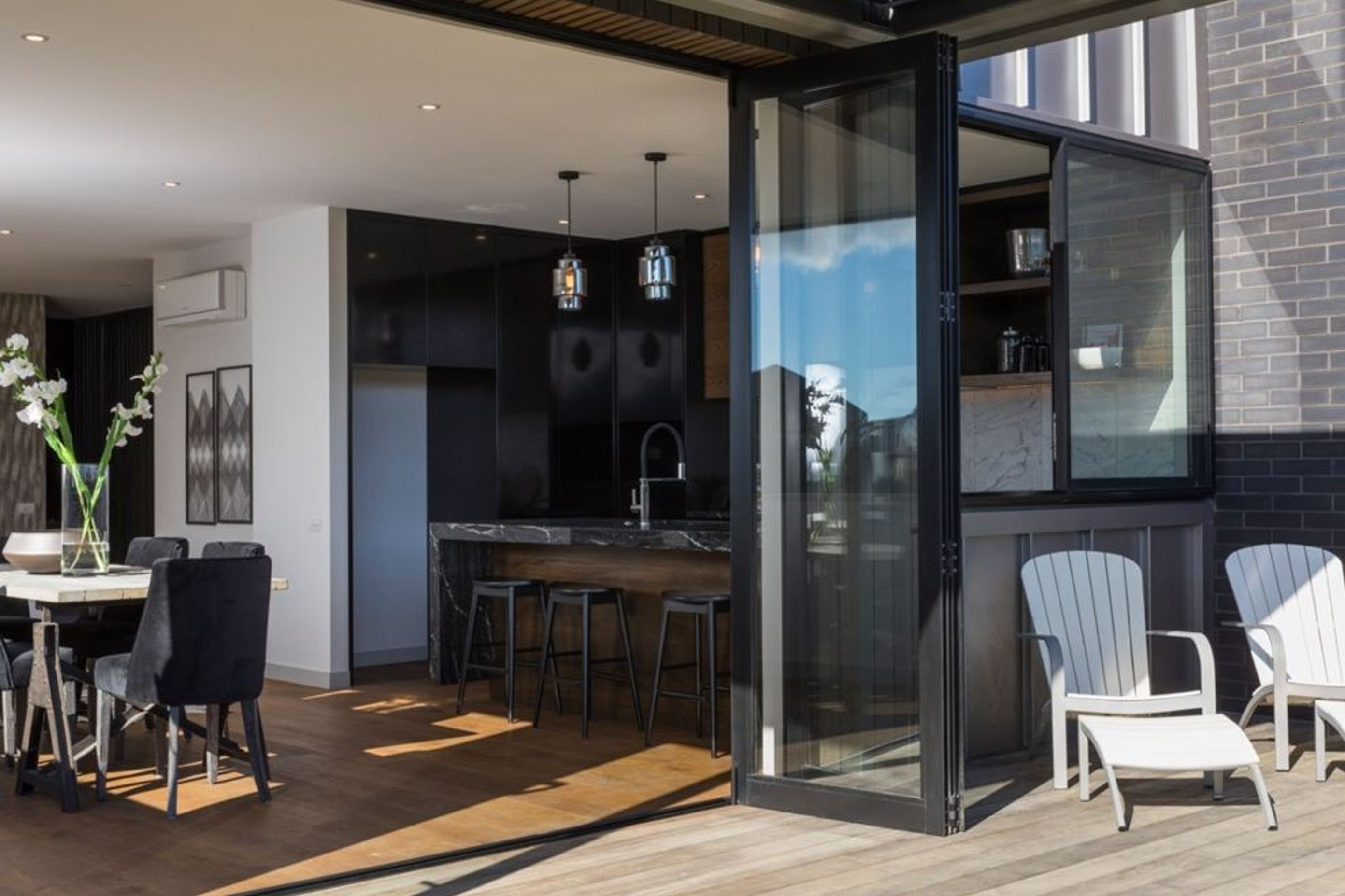 ​Towai III - Light Feature Grade Engineered European Oak flooring finished w/ Oil in 'Castle Brown'