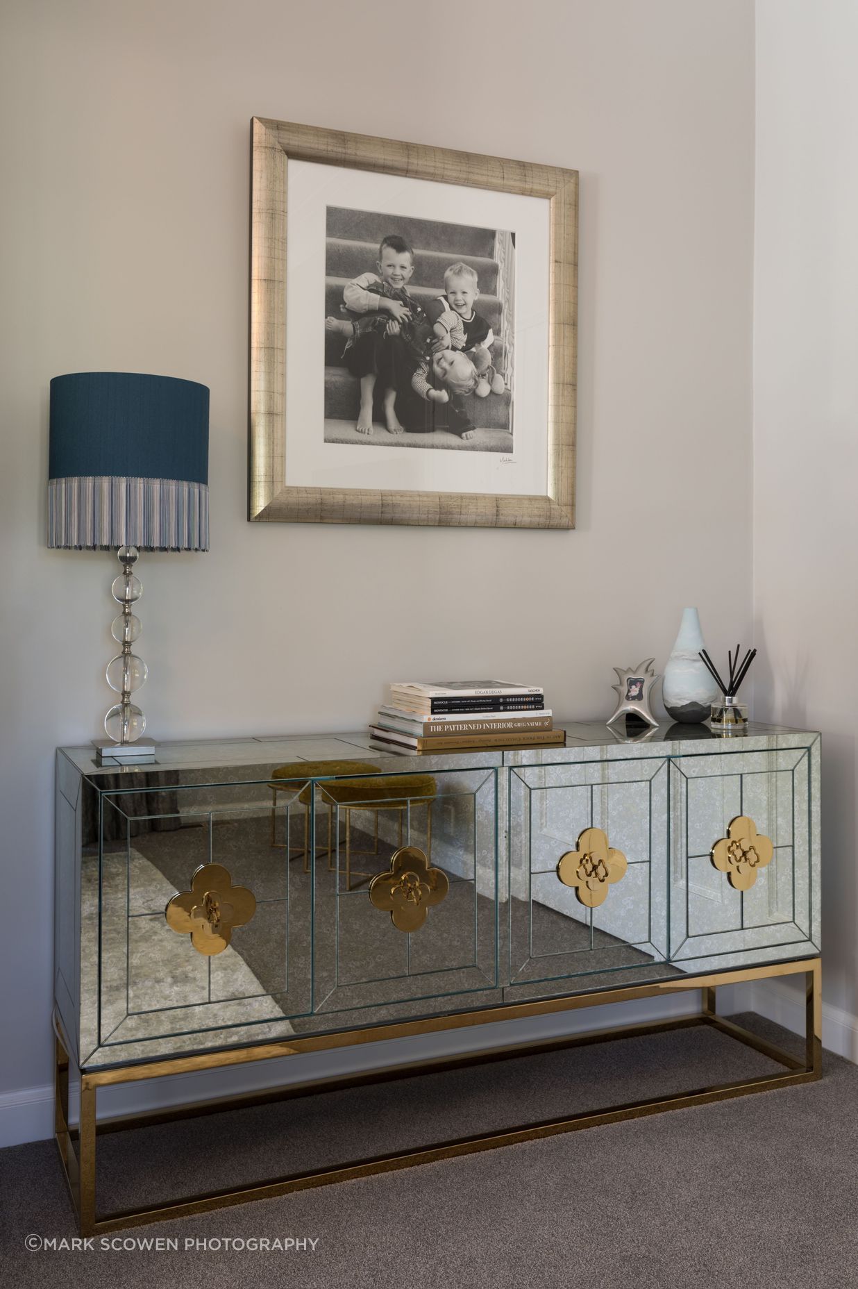 Antique mirrored credenza to macth the drinks cabinet
