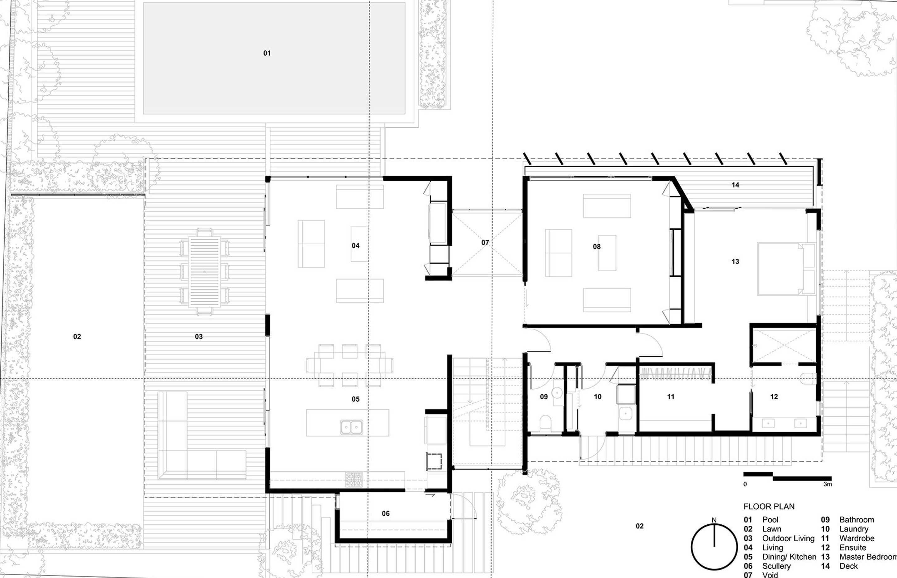 First-floor plan by Jerram Tocker Barron Architects.