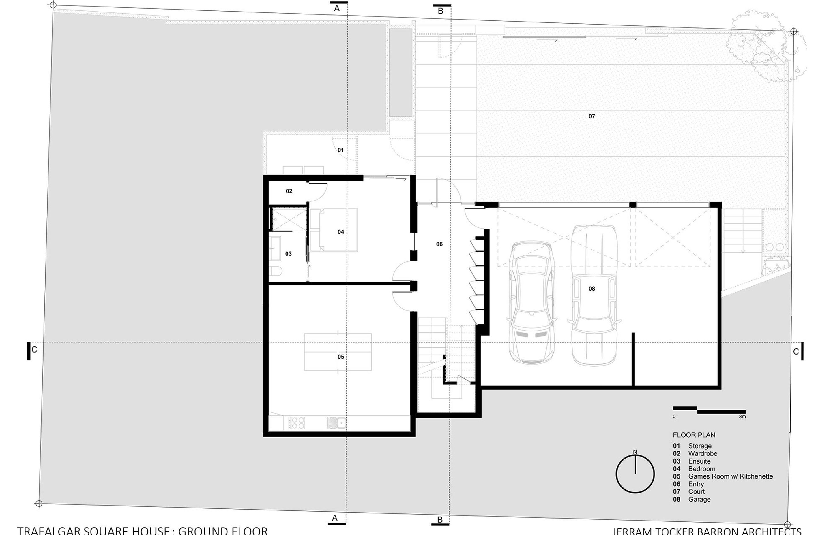 Ground-floor plan by Jerram Tocker Barron Architects.