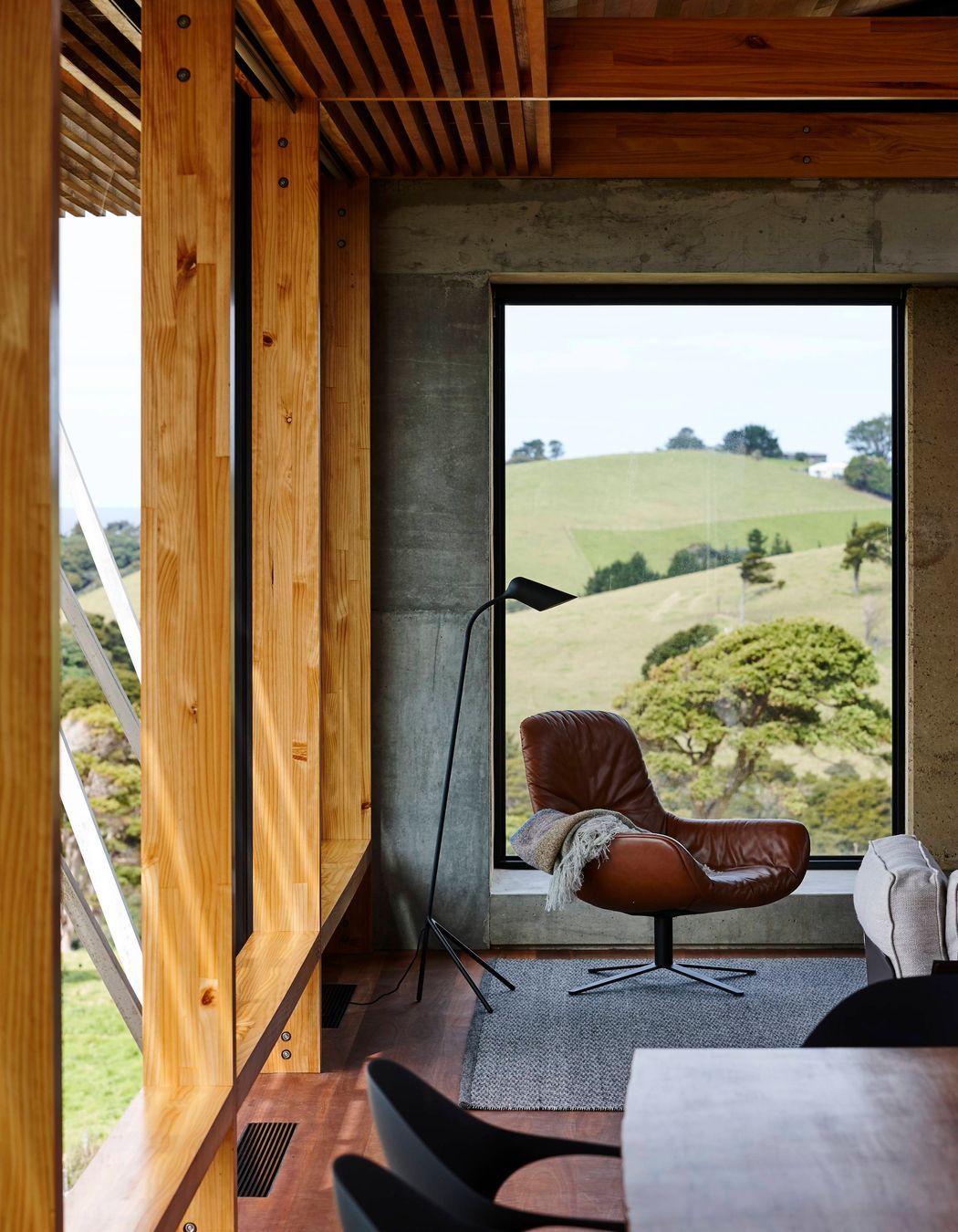 Another spot to sit and read a book overlooking the hills. Photograph by Jackie Meiring.