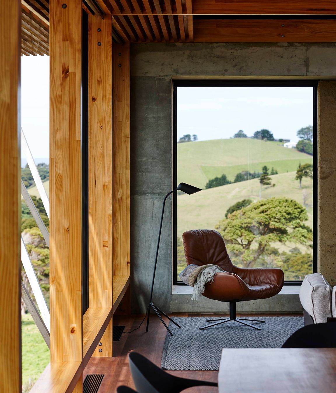 Another spot to sit and read a book overlooking the hills. Photograph by Jackie Meiring.