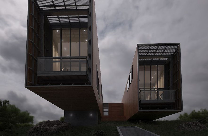 Two Hulls House
