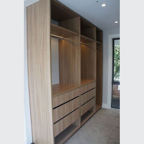 Urban Baroque Woodgrain Melamine Wardrobe