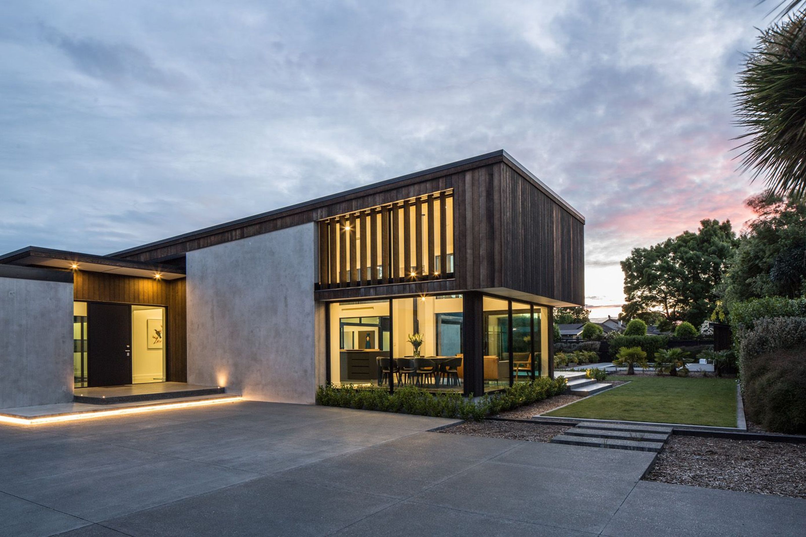 This family home has been designed to maximise its position on the rear of a sub-divided block.