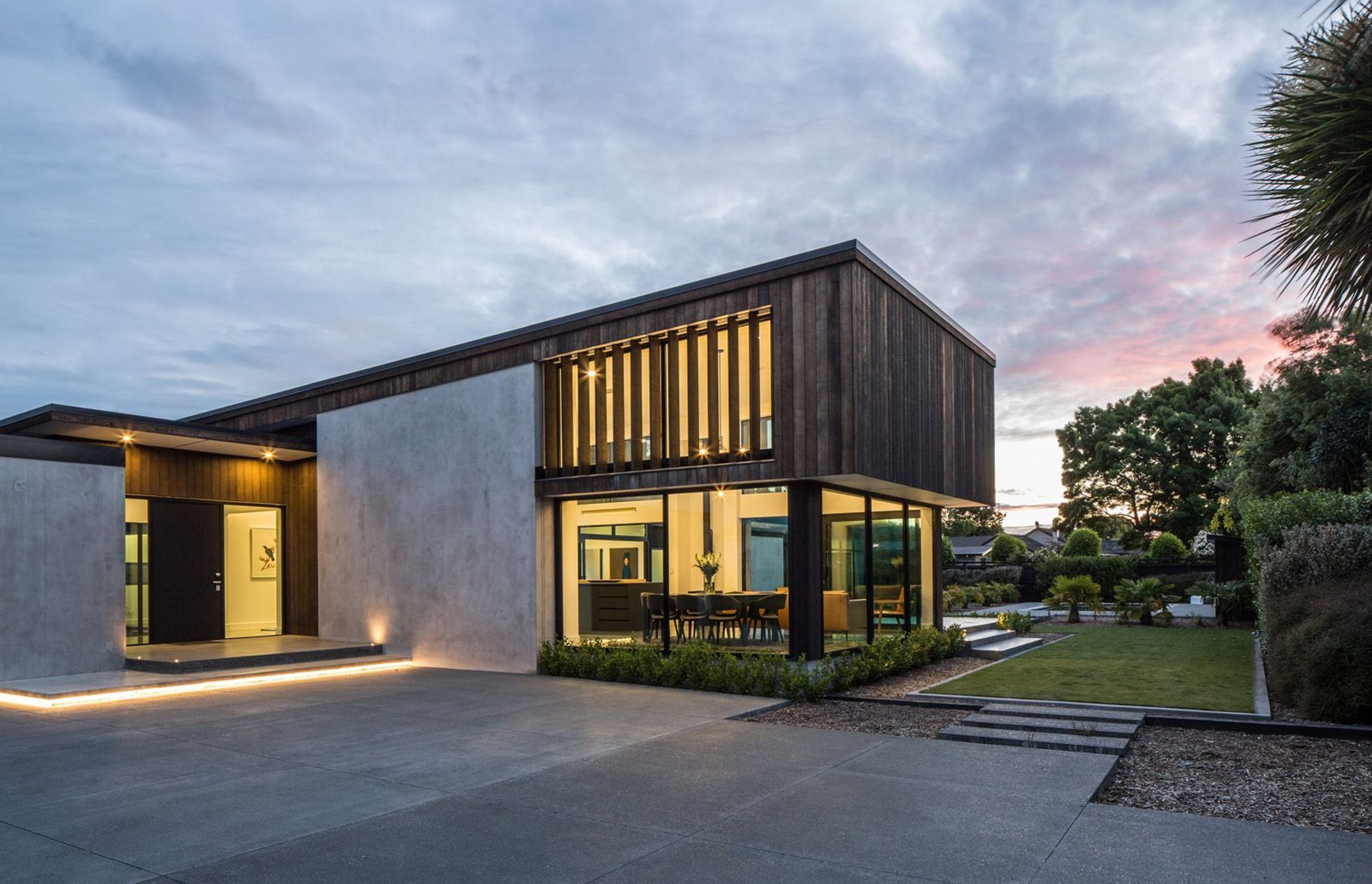 This family home has been designed to maximise its position on the rear of a sub-divided block.